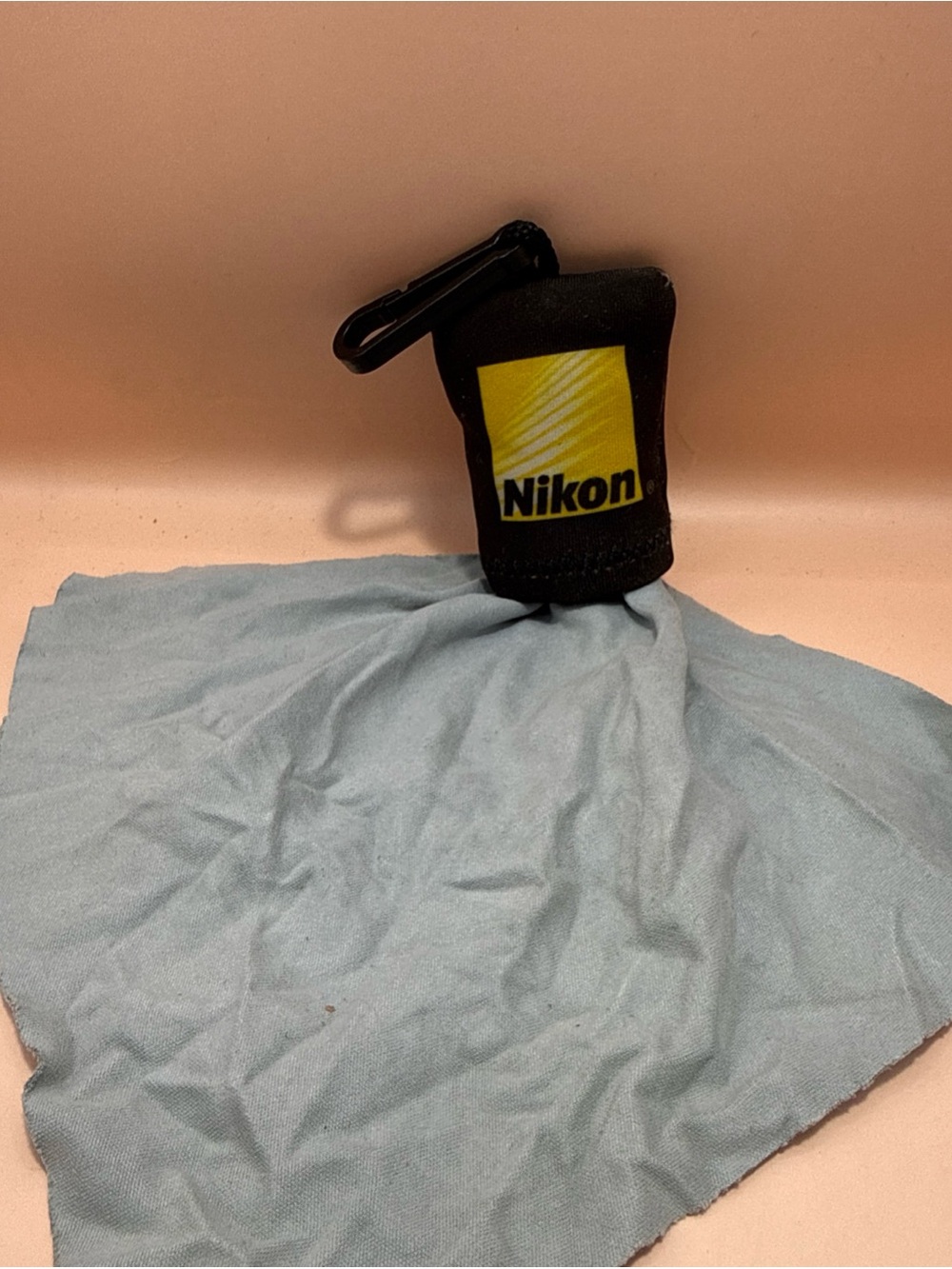 Nikon Keychain Micro-Fiber Lens Cleaning Cloth / Pouch for Camera Binoculars Etc